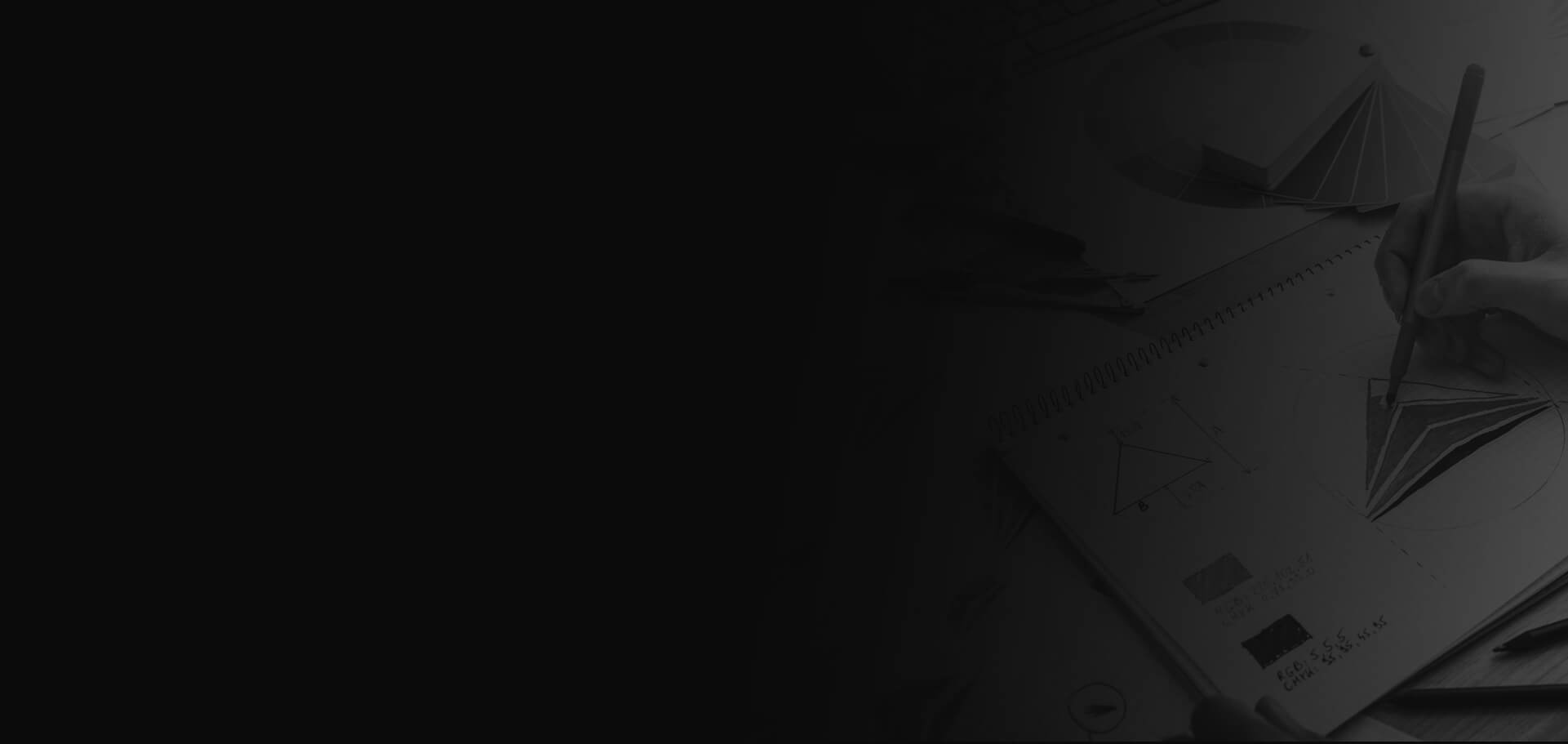 Image showing a close up of a designer working on a logo design