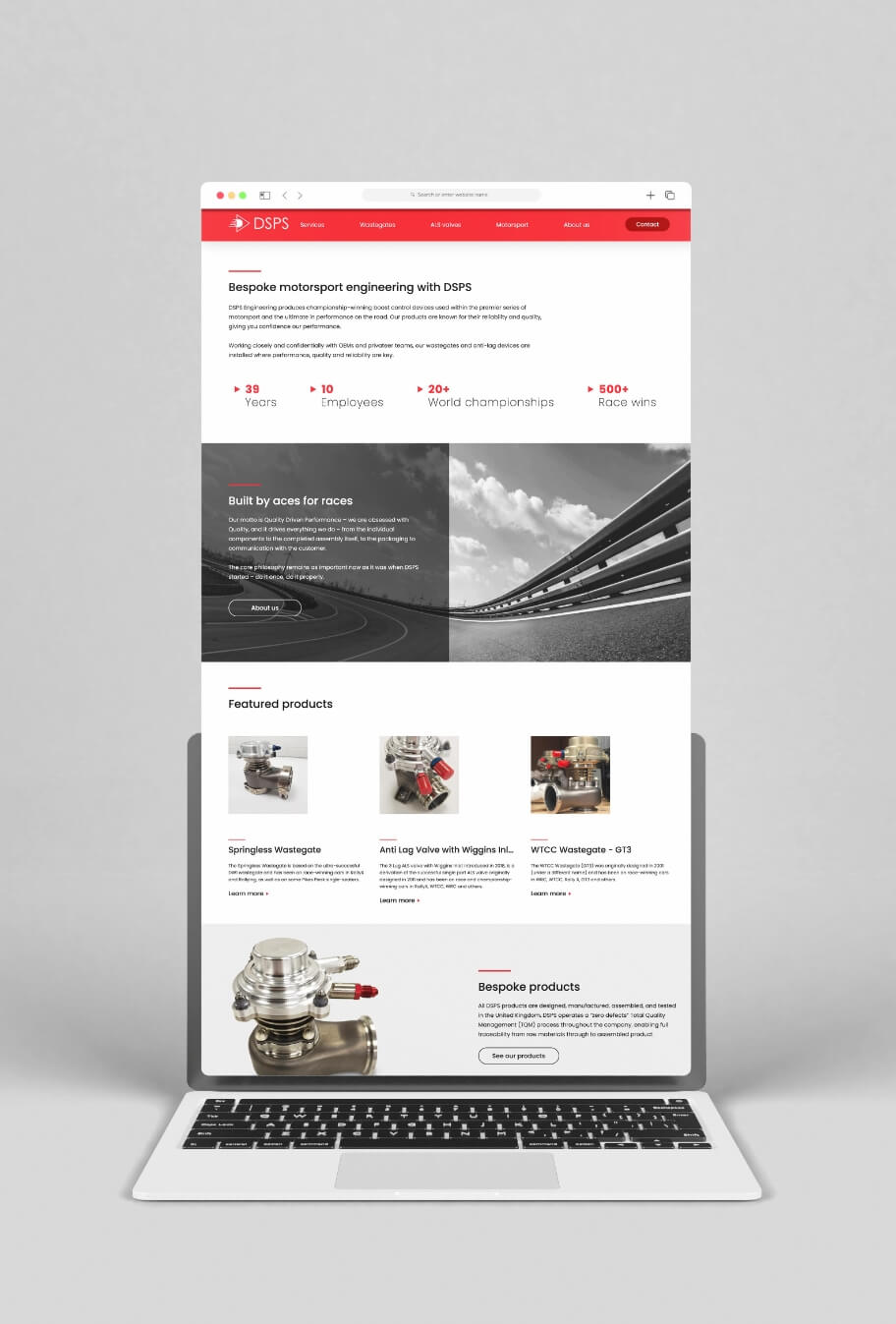 Graphic showing a screenshot of the DSPS website